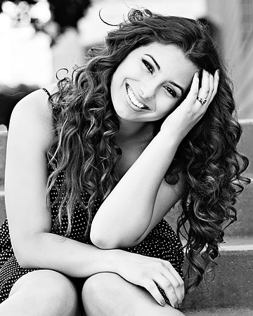 Naomi Senior Session 060813_119 16x20 BW